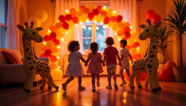 Crianças festejando